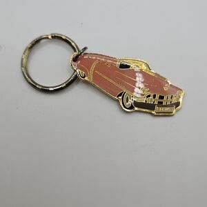 Pink and Gold GM Cadillac Elvis Car Keychain